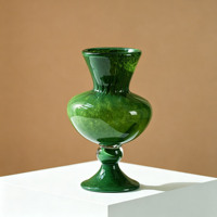 Vase en verre texturé naturel, à nervures verticales, moderne, pour fleurs, minimaliste, pour décoration de table, hydroponique