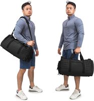 Sac de sport tactique 40L Normcore/Minimaliste unisexe en polyester avec fermeture éclair pour le sport, le fitness, les voyages, l'entraînement, fabriqué en Chine