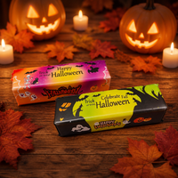 Nouveau Jouet Anti-Stress Festif en PU Souple en Forme de Bâtonnet de Fromage, Conception Originale, Thème Halloween, Boîte Assortie, Livraison Aléatoire
