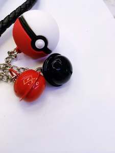 Vente chaude Populaire Dessin Animé Jouet LOGO Personnalisé Pokemoned Thème 3D Rouge Blanc Poke Ball En Caoutchouc En Plastique <span class=keywords><strong>Porte</strong></span>-<span class=keywords><strong>clés</strong></span> 25cm - Product Image 4