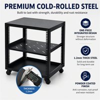 Baie de serveur à cadre ouvert 4 poteaux, rack pour équipement réseau en acier laminé à froid 19 pouces, hauteur U personnalisée, plans d'usine