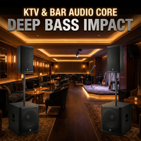 Subwoofer professionnel simple de 18 pouces, 600W AES, 2400W de crête, bobine vocale de 100 mm, caisson de basses en contreplaqué de bouleau de 18 mm pour KTV, bar, club, vente en gros
