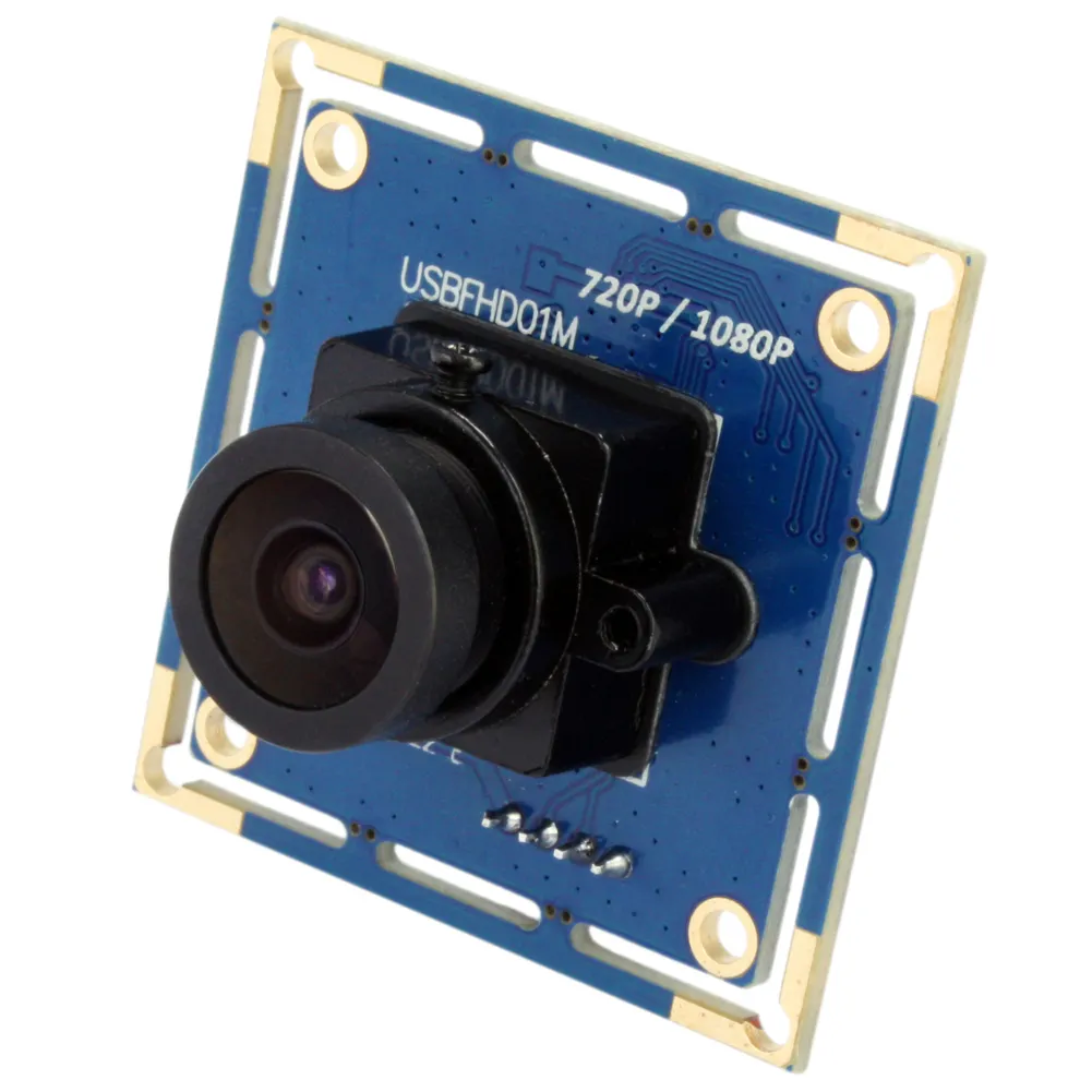ELP 2MP 1080P وحدة كاميرا بمنفذ USB 100 درجة لا تشويه عدسة OV2710 الاستشعار USB2.0 ويب مجلس