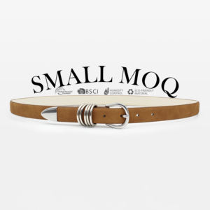 Señoras Camel Polymetallic Loop Casual Pu Cuero Cinturón de alta calidad - Product Image 1