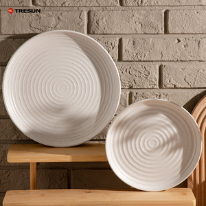 Juego de Vajilla de Gres con Relieve de 16 Piezas, Platos, Tazones y Tazas, Venta al por Mayor Directa de Fábrica China - Product Image 5