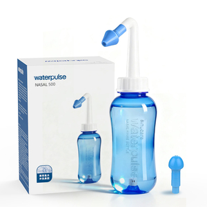 Waterpulse-Botella de <span class=keywords><strong>lavado</strong></span> nasal, limpiador de <span class=keywords><strong>nariz</strong></span> aprobado por la CE, patente exclusiva Pro, Neti Pot, <span class=keywords><strong>agua</strong></span> <span class=keywords><strong>salada</strong></span>, enjuague nasal - Product Image 1