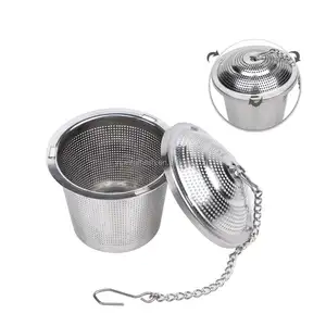 Premium quality extra fine mesh ball shape tea filter tea ball infusers food grade stainless steel tea infuser