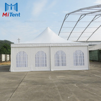 Tente de réception en aluminium imperméable Mitent pour événements en plein air, jardin, mariage, fête