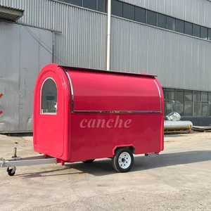 Carrito de Helados y Postres Mini Popular en la UE, Camión de Comida Rápida para Hamburguesas, Remolque Móvil de Comida - Product Image 1