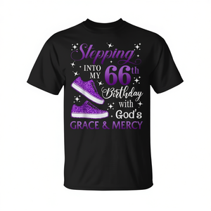 Incorporando la grazia e la misericordia di Dio nel mio 66° compleanno, maglietta da ragazza - Product Image 2