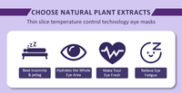 Masques oculaires chauffants jetables à la lavande, personnalisables, à marque privée OEM, pour favoriser le sommeil, avec vapeur douce et compresse chaude