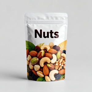 Sachets alimentaires verticaux en gros - Matériaux PET/VMPET/PE, étanches à l'humidité, avec fermeture éclair, imprimés en héliogravure pour noix, fruits secs, friandises pour animaux de compagnie - Product Image 1