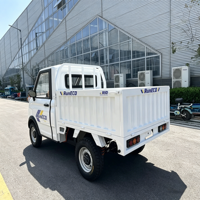 Camionnette électrique mini-dump certifiée EEC COC DOT 72V 3500W LHD avec benne de chargement de 1,6 m x 1,35 m de large pour l'Europe