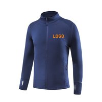 Veste de sport respirante pour homme, grande taille, pour la salle de sport, les activités de plein air, décontractée, à manches longues, chemise de fitness, séchage rapide, veste de course