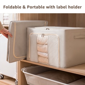 35L nóng bán thân thiện với môi khối vải tổ chức Lưu trữ Quần áo tổ chức có thể gập lại hộp lưu trữ cho quần áo - Product Image 4