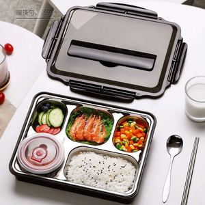 Edelstahl Bpa Free Stack able Bento Lunch Box mit 5 Fächern