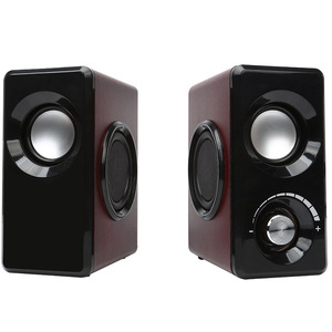 Com181 Wooden Wired Multimedia <b>Speaker</b> 2.0 Channel <b>USB</b> Powered With Colorful Led Light For Computer Laptop Mobile - Product Image 4
