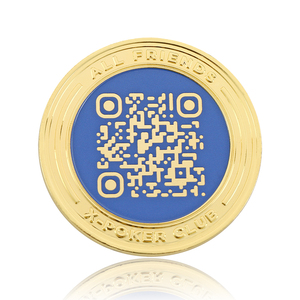 Moneda Conmemorativa de Alta Calidad con Logotipo Personalizado, Aleación de Zinc, Código QR Escaneable, Recuerdo - Product Image 2