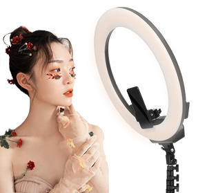 AFI R219 Selfie Circular Power Bank Led <span class=keywords><strong>Ring</strong></span> <span class=keywords><strong>Light</strong></span> avec <span class=keywords><strong>Stativ</strong></span> Trepied Stand Cell Phone Holder  pour le maquillage - Product Image 3
