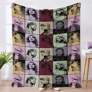 Super suave música franela cantante Swifties 3D impreso personalizado Taylor manta Swifty manta pegatina Collage manta regalo - Product Image 6