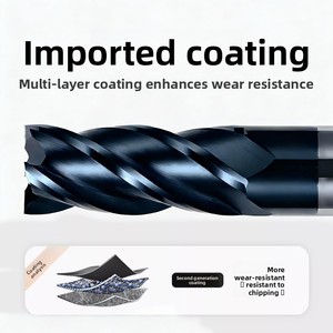 Fully Grind <strong>Cutting</strong> Edge Cobalt Roughing <strong>End</strong> <strong>Mill</strong> Hss <strong>End</strong> <strong>Mill</strong> Cutter Black Coated For Side And Face Milling - Product Image 3
