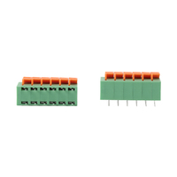 Spring Type Brass PCB Terminal Block 5.08mm Pitch Straight/Right Angle Pin Connector