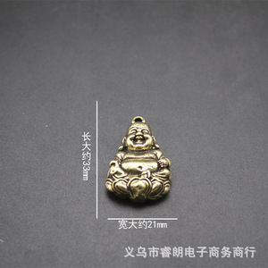 จี้พระศรีอริยเมตไตรย ทำจากทองแดงผสม ขนาด 33 มม. x 21 มม. เหมาะสำหรับใส่สร้อยคอหรือพวงกุญแจ เป็นของขวัญสำหรับทุกเพศ - Product Image 1