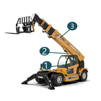 Système de protection contre les surcharges Precision Seezol SZ-Tf100 pour chariot télescopique JLG 2505H 3614Rs 4017Rs, capteur de pression d'angle de flèche et moniteur