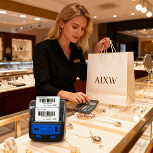 آلة تصنيع الملصقات من المصنع AIXW 58 ، طابعة محمولة 2 بوصة ، ملصق لاصق صغير ، ملصق صغير - Product Image 2