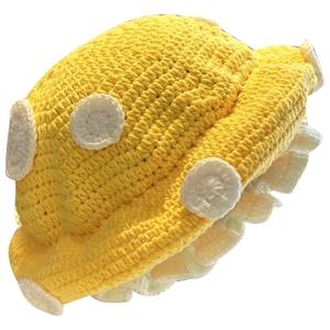 Gorro de punto con volantes hecho a mano con volantes, pescador inspirado en el Anime, gorro de hongo de ganchillo <span class=keywords><strong>Amanita</strong></span> para mujer - Product Image 6