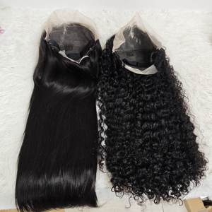 Promotion Letsfly 82$ Perruques de cheveux humains lisses longs avec dentelle frontale 13x4, 100% vierges, effet mouillé - Product Image 5