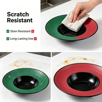 Assiettes de service en mélamine non toxique, style japonais, vaisselle haut de gamme en résine pour hôtels et restaurants, assiettes recouvertes de paille