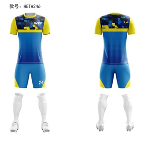 Tenue de football personnalisée pour équipe de club, maillots de football pour hommes, shorts respirants, ensemble de maillots de football par sublimation, maillot de football et shorts - Product Image 5