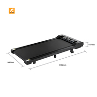Tapis de course électrique pliable le plus vendu, tapis de marche en PVC sous le bureau, écran LED sans fil, sans test de fréquence cardiaque, fitness familial
