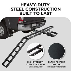 Type de mise à niveau <span class=keywords><strong>Support</strong></span> d'<span class=keywords><strong>attelage</strong></span> de charge <span class=keywords><strong>Support</strong></span> de porte-<span class=keywords><strong>moto</strong></span> <span class=keywords><strong>Support</strong></span> de porte-vélo Scooter Accessoire Porte-bagages arrière avec rampe de chargement - Product Image 6