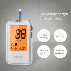 Nhà y tế điện tử không dây lượng đường trong máu màn hình mã miễn phí glucometer kỹ thuật số thông minh tự động màu xanh-răng Glucose Meter - Product Image 5