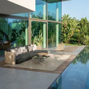 Canapé de jardin moderne haut de gamme en aluminium, <span class=keywords><strong>prix</strong></span> d'usine, ensemble de canapés d'extérieur pour terrasse, hôtel, villa et cour - Product Image 2
