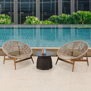 Canapés en rotin de jardin Meubles d'hôtel Meubles de salon Canapé moderne en bois massif Ensembles de canapés en teck Meubles en bois Utilisation à l'extérieur - Product Image 3