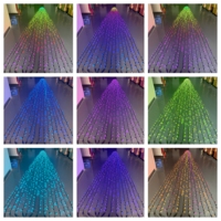 Guirlande lumineuse LED à pixels adressables DMX512, double fil porte-câble, contrôle individuel par point, programmable
