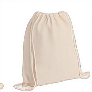 Bolsa de algodón ecológica personalizada de 8 oz, 100 % reciclable, con cordón, logotipo personalizado impreso, bolsa natural para embalaje de ropa, bolsa protectora contra el polvo. - Product Image 2