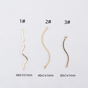 Molti anni di fornitura di fabbrica <span class=keywords><strong>biella</strong></span> per orecchino con doppia onda riempita d'oro 14k per kit di gioielli - Product Image 2