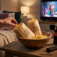 Sacs de cuisson en papier sulfurisé pour pop-corn au micro-ondes, sacs en papier antiadhésifs hermétiques pour rôtir, cuire à la vapeur et cuire au four, sans PFAS