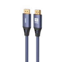 Cable trenzado 16K DP a DP Compatible con FreeSync G-Sync Gaming Monitor PC Soporte 40Gbps UL Listed DisplayPort 2,1 Cable