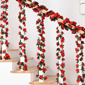 Artificial Rose Vines 200cm Above High Simulation <b>Wedding</b> Home Decor <b>Prop</b> - Product Image 4