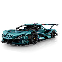 GULY 10612 1:8 Ensemble de blocs de construction mécaniques Hypercar 3468 pièces Kit de modèle d'ingénierie pour les passionnés et les fans d'automobiles adultes