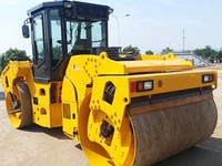 Compacteur de sol vibrant à double tambour SR14D-3 de 14 tonnes avec moteur diesel et système entièrement hydraulique