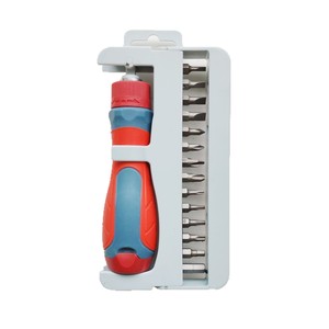 Ratchet Screwdriver Set 16 In 1 With Bit Storage Box Magnetic Metric 300 Mm Folding Plastic Frame - Product Image 5