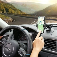 Support de téléphone portable universel rotatif à 360° pour voiture et bureau avec ventouse et verrouillage automatique pour navigation automobile