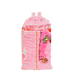 <span class=keywords><strong>Invierno</strong></span> cálido musulmán bebé Swaddle mantas infantil recién nacido espesar <span class=keywords><strong>saco</strong></span> envoltura Rosa conejo sombrero con cremallera musulmán Swaddle - Product Image 1