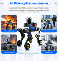Robot chien à roues OK-M20-AI avec LiDAR double 96 lignes et imagerie thermique pour l'inspection industrielle